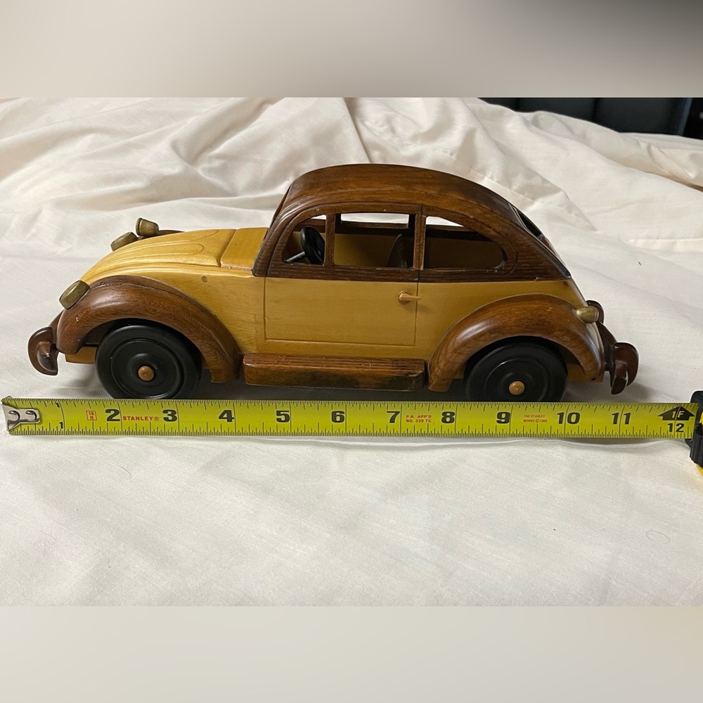 Classic Wooden Volkswagen Model